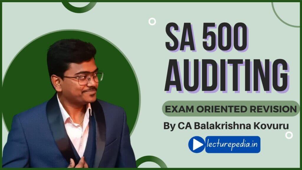 SA-500-Audit-evidence-standards-on-auditing-for-CA-Students-by-CA-Balakrishna-Kovuru