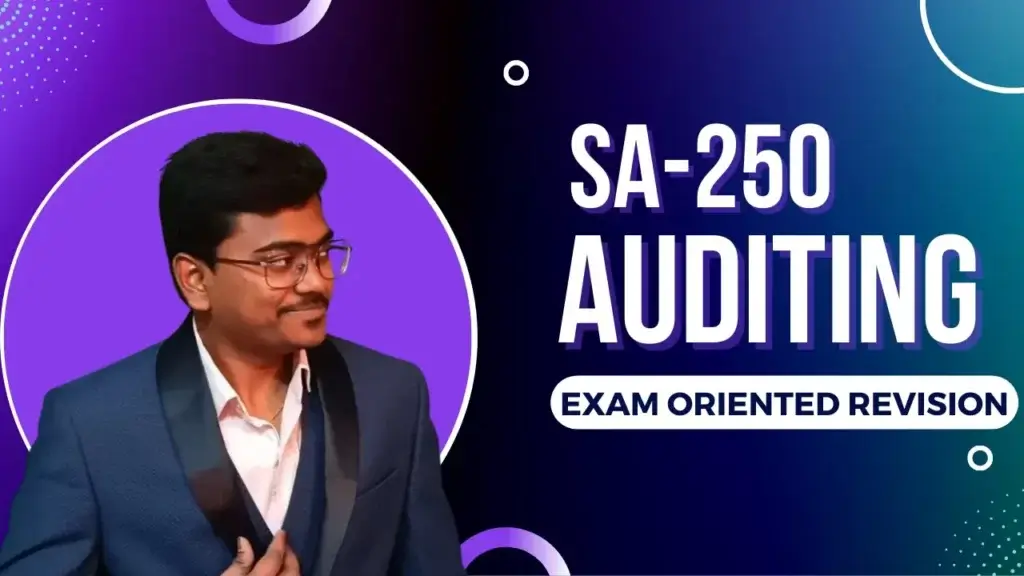 SA 250 Compliance with laws and regulations in an audit of financial statements by CA Balakrishna Standards on auditing