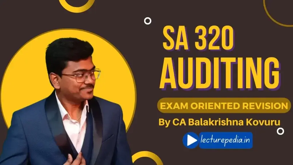 SA 320 Auditing