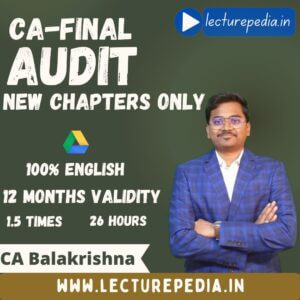 CA Final Audit new chapter classes